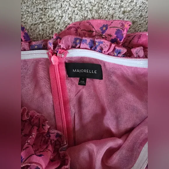 Majorelle Grace Mini Pink Floral Dress Size Small Womens - Picture 8 of 12